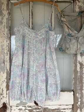 Free People Pastel Romper never worn XL